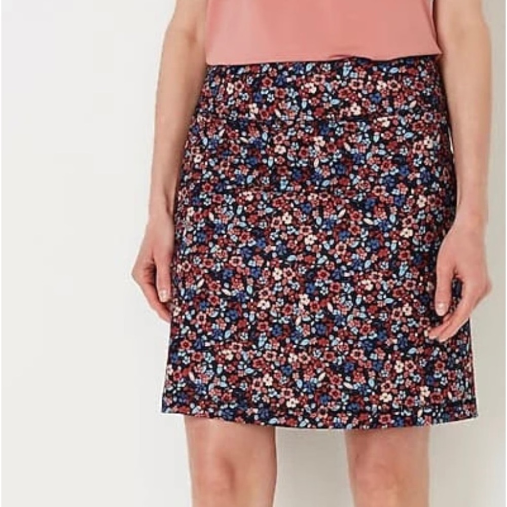 J.Jill Fit A-Line Skort - Floral Print - Large - New - Never Worn